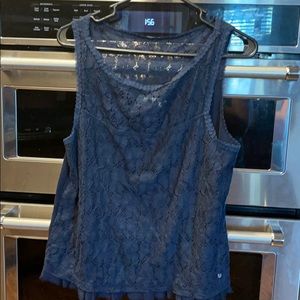 Abercrombie and Fitch Navy Tank Size Large